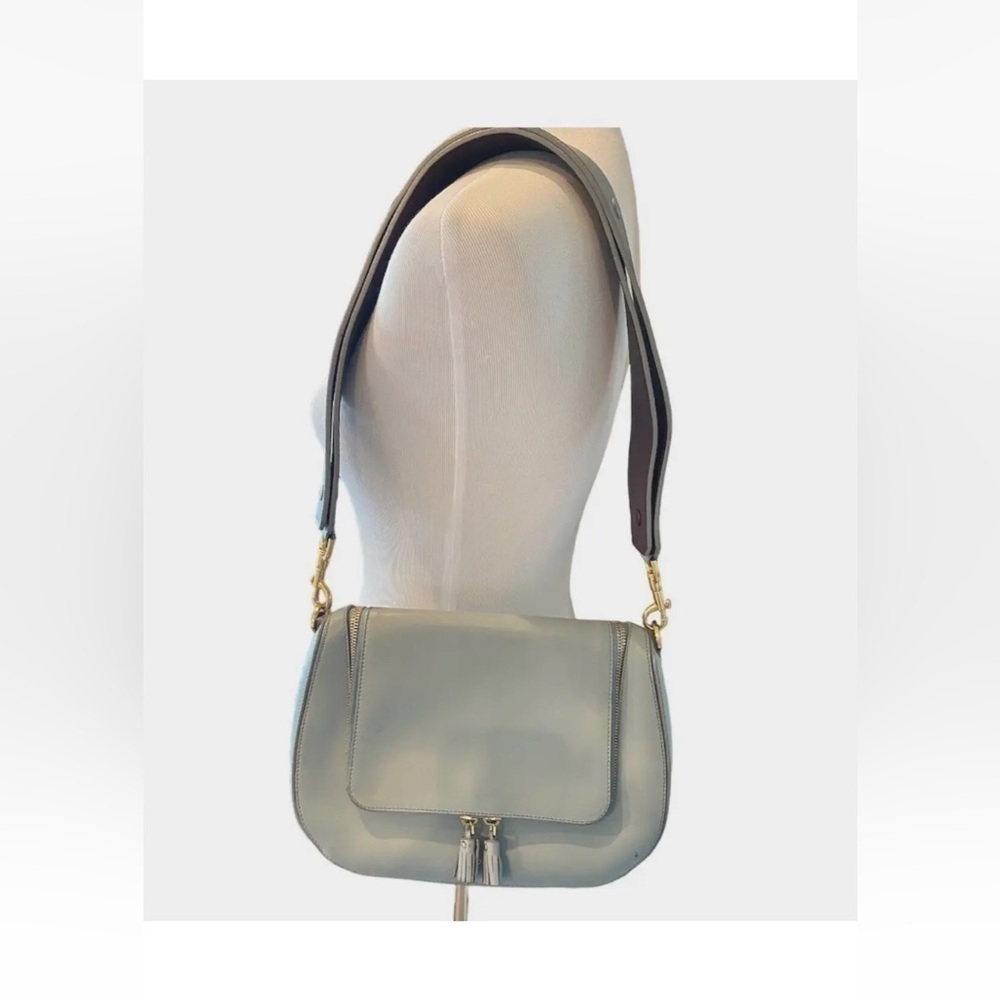 Womens Anya Hindmarch Satchel Bag Purse Vere Soft Fold Over Inner Slots RARE
